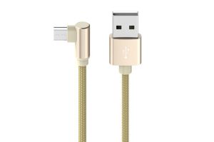 Кабель USB - MicroUSB BOROFONE BX26 Express 2.4A, 1м (золотой)