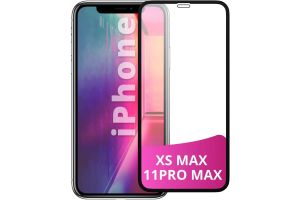 Противоударное закаленное стекло HOCO Apple iPhone XS Max,11 Pro Max Full HD G10 anti-static(черный)