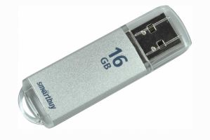 Флеш-накопитель USB 16GB SmartBuy V-cut (серебро)