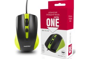 Мышь проводная SmartBuy ONE 352 (зеленый-черный)