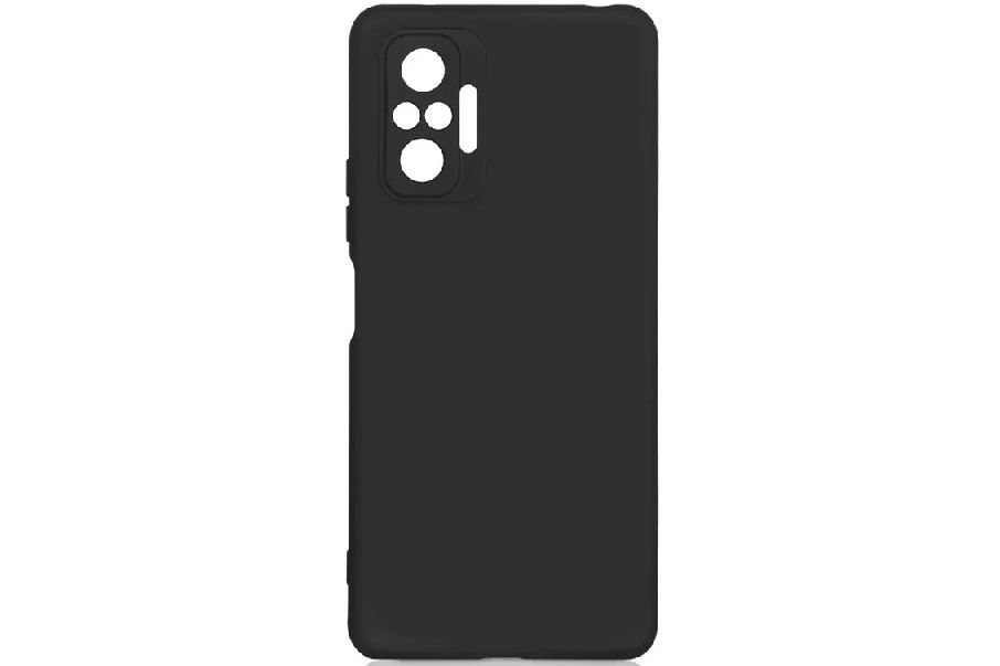 Силиконовый чехол кейс Xiaomi Redmi Note 10 Pro (черный)