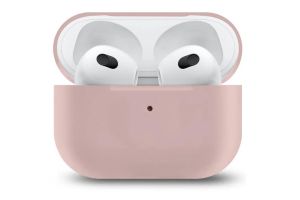 Чехол силиконовый для Airpods 3 (нежно - розовый)