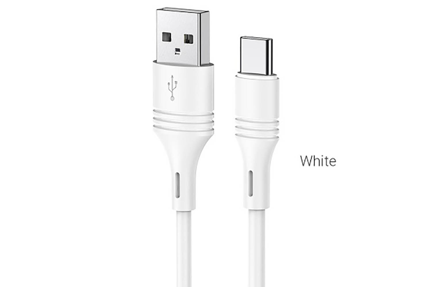 Кабель USB - Type-C BOROFONE BX43 CoolJoy 3A, 1 м (белый)