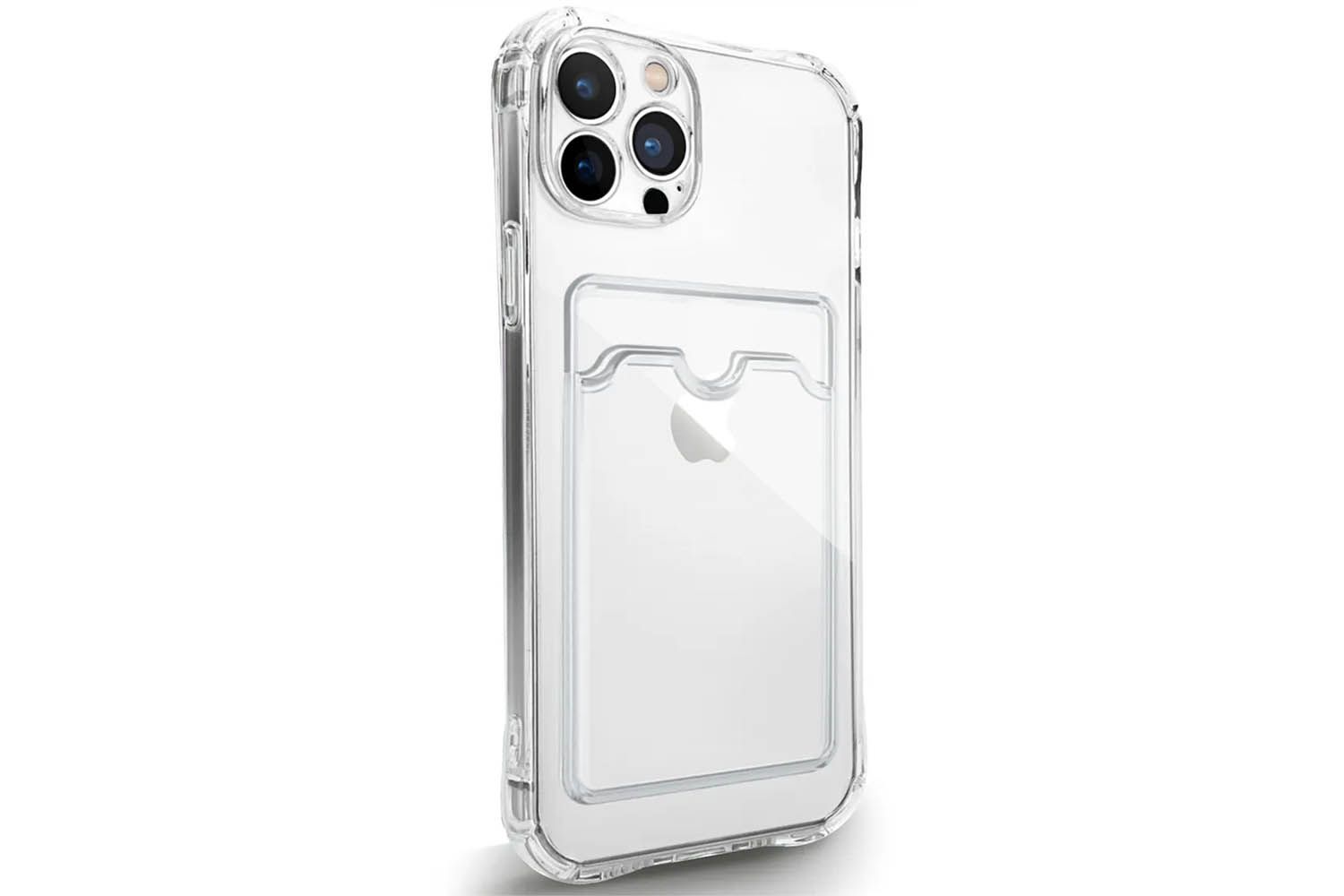 Силиконовый чехол с кармашком под карточку ANTI-SHOCK (с усиленными углами) Apple iPhone 13 Pro Max