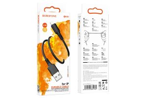 Кабель USB - Lightning BOROFONE BX80, 1м (черный)