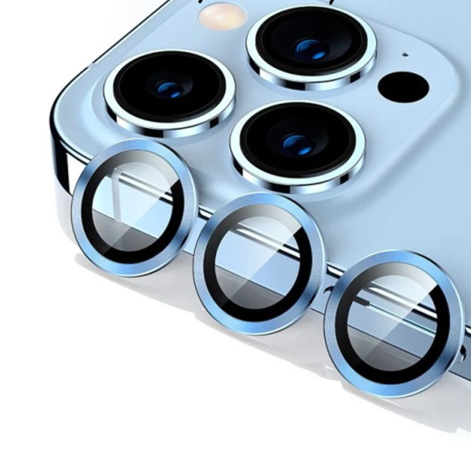 Защитные линзы для камеры Remax GL89 Apple iPhone 15 Pro, 15 Pro Max (синий)