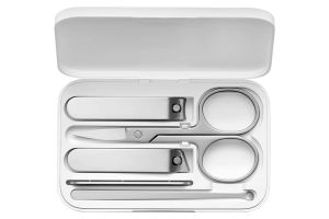 Маникюрный набор Xiaomi MIjia Splash-Proof Nail Clippers Set Version 5In1 (белый)