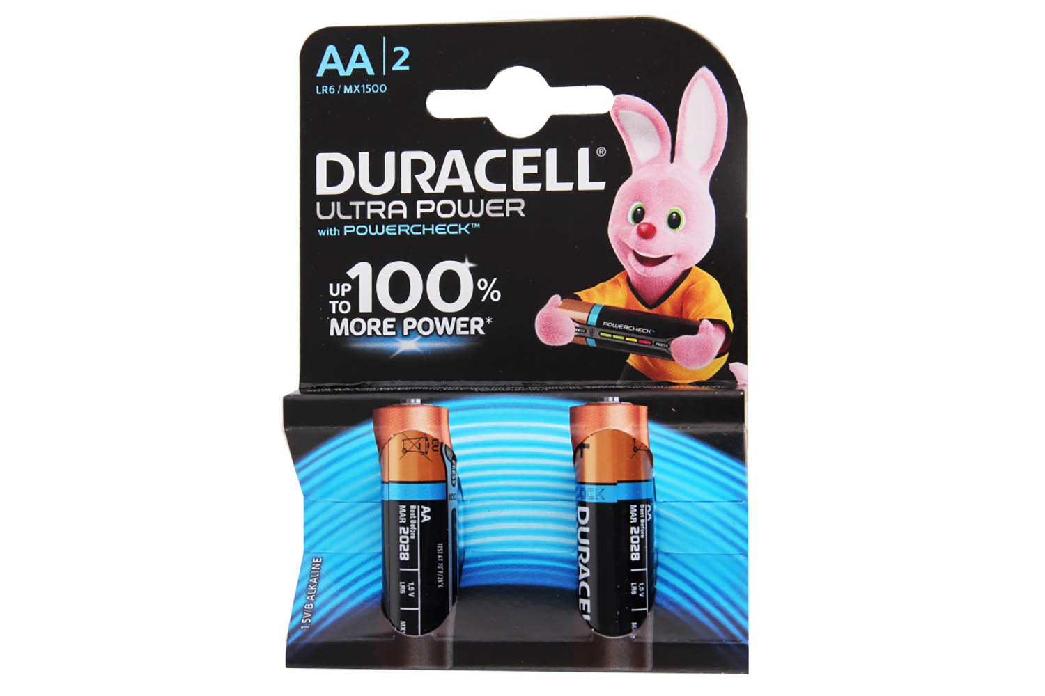 Элемент питания DURACELL LR6 AA BL2 ULTRA POWER (2/40/16720)