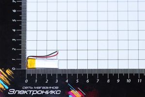 Литий-полимерный аккумулятор BW 401125 (27X8X4mm) 3.7V 100mAh