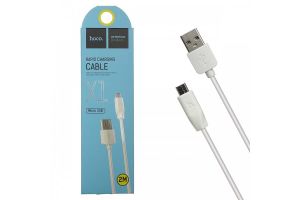 Кабель USB - MicroUSB HOCO X1 Rapid, 2м (белый)