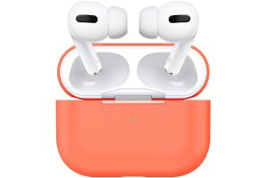 Чехол силиконовый для Airpods Pro (оранжевый)