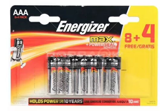 Элемент питания ENERGIZER LR03 AAA Power отрывной 1*12 (12 бл)