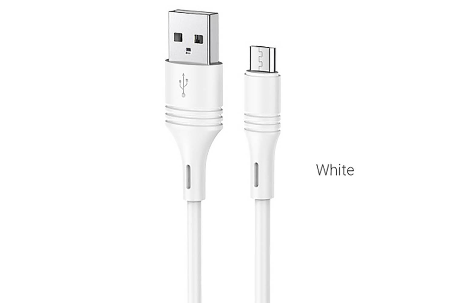 Кабель USB - MicroUSB BOROFONE BX43 CoolJoy 2.4А, 1 м (белый)