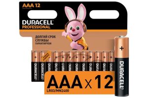 Элемент питания DURACELL LR03 AAA BL12 PROFESSIONAL (цена указана за один элемент)