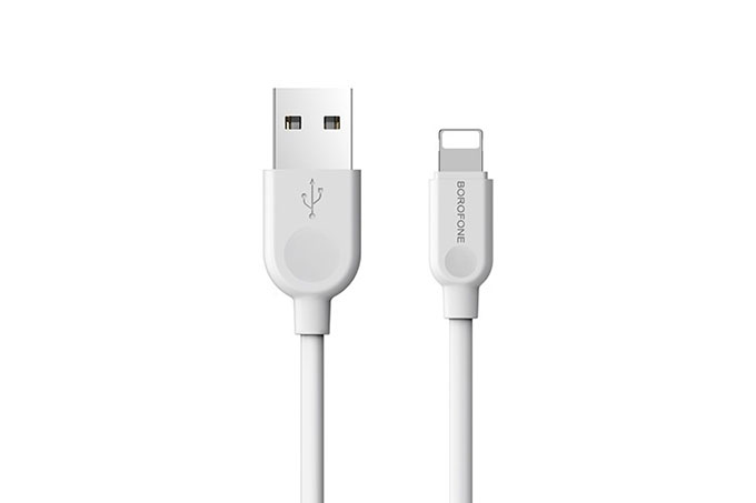 Кабель USB - Lightning BOROFONE BX14 LinkJet 2.4A, 2м (белый)