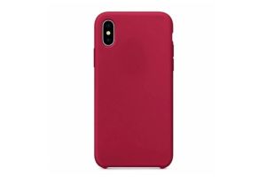 Чехол силиконовый для Apple iPhone Xr (малиновый)