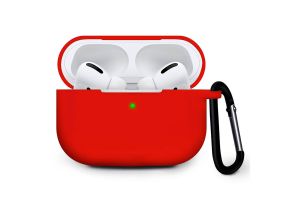 Чехол силиконовый для Airpods Pro (красный)