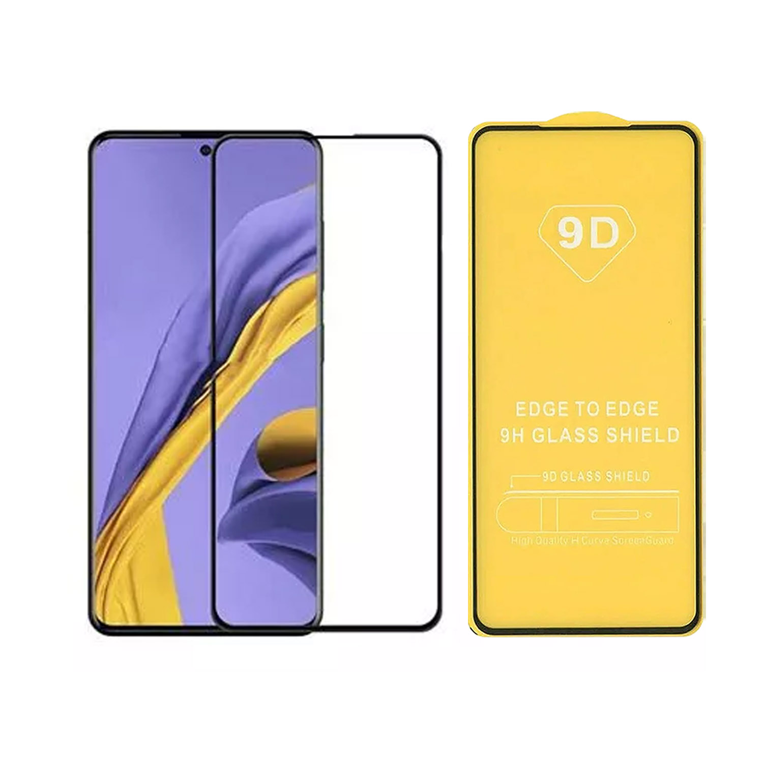 Противоударное стекло LEIWEI для дисплея Samsung Galaxy S10 Lite 9D тех.упаковка (черный)