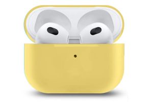 Чехол силиконовый для Airpods 3 (желтый)