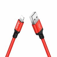 Кабель USB - Lightning HOCO X14 Times speed, 2м (красный)