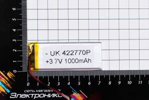 Литий-полимерный аккумулятор BW 422770 (70X28X3mm) 3,7V 1000mAh