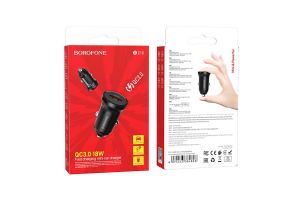 Автомобильное зарядное устройство Borofone BZ18 single port QC3.0 car charger (черны)