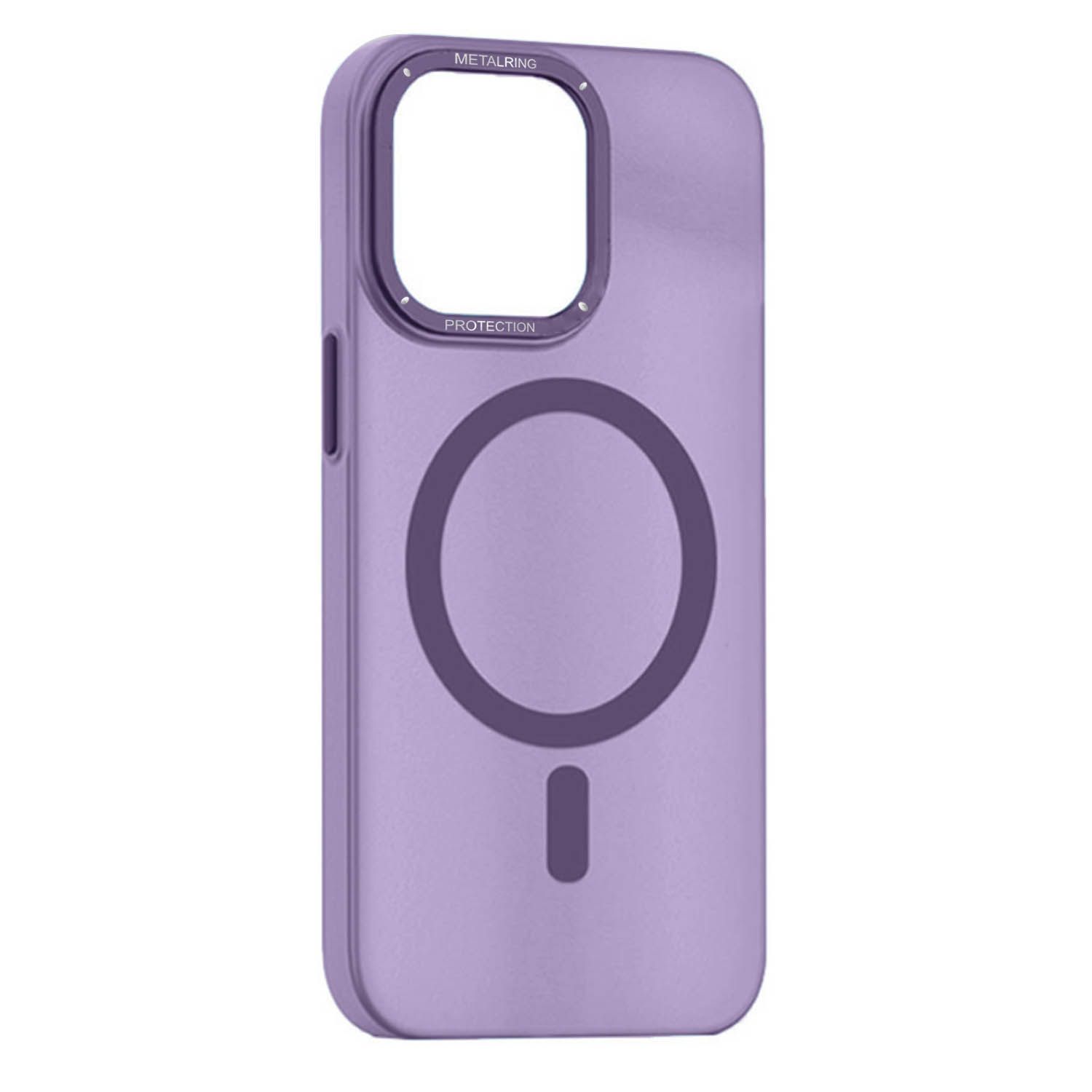 Матовый чехол Apple iPhone 13 Pro с металлической окантовкой с MagSafe (фиолетовый)