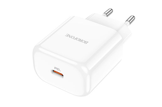 Сетевое зарядное устройство BOROFONE BN3 Premium USB-C PD20W (белый)