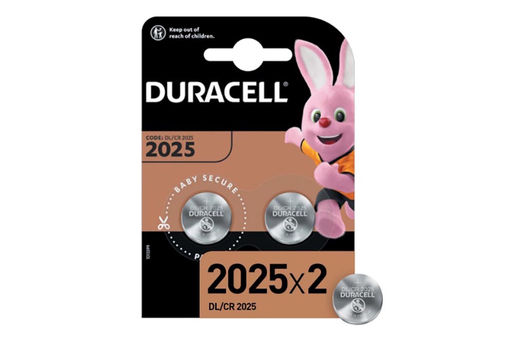 Элемент питания DURACELL CR2025 BL2 (цена указана за один элемент)