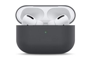 Чехол силиконовый для Airpods Pro (темно - серый)