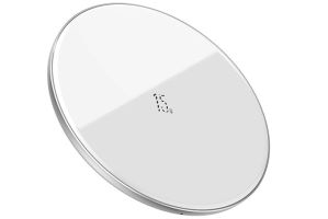 Беспроводное зарядное устройство BASEUS Simple Wireless Charger, с кабелем Type-C, 2A, 15W (белый)