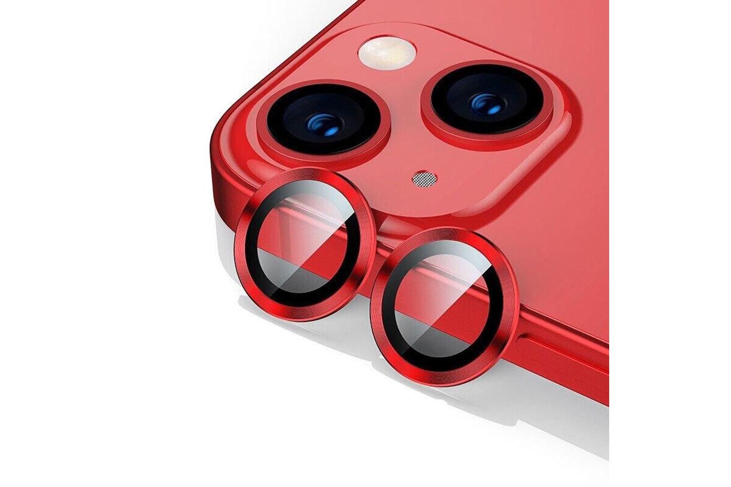 Защитные линзы для камеры Apple iPhone 14, 14 Plus (красный)