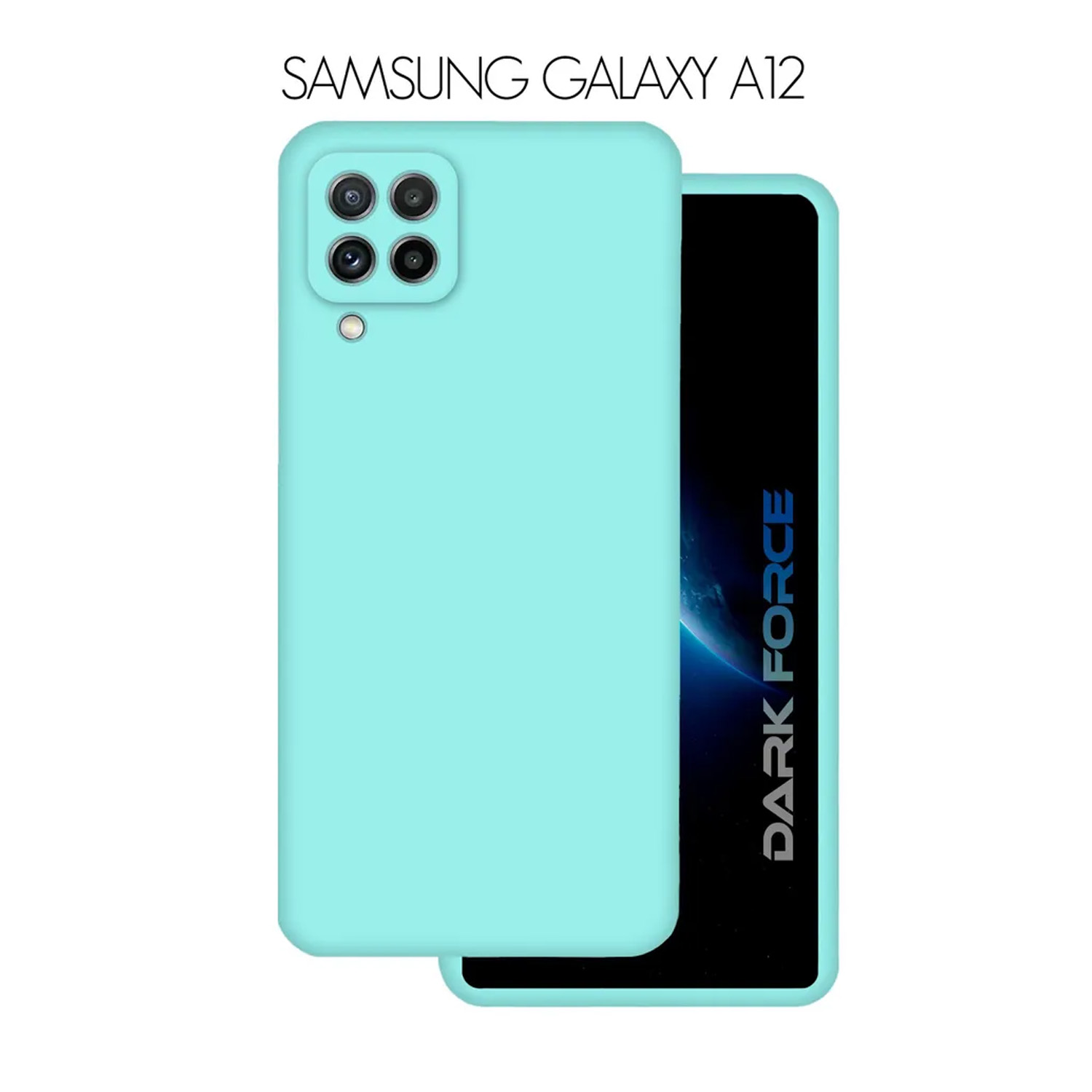 Cиликоновый чехол FASHION CASE Samsung A12 (морская волна)