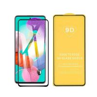 Противоударное стекло LEIWEI Samsung Galaxy A51, Galaxy A53,  A52, M31s, S20 FE 9D тех.уп. (черный)