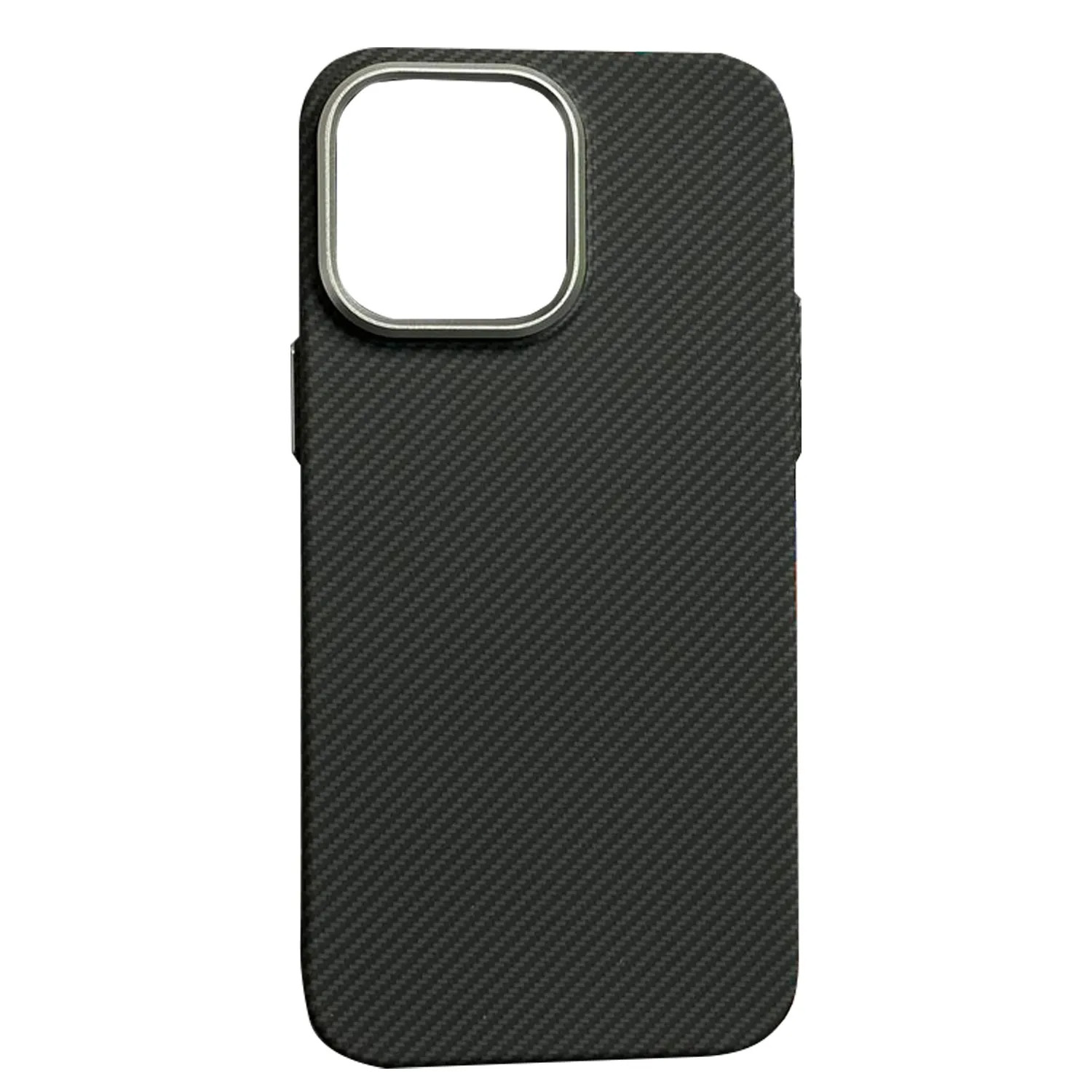 Чехол пластиковый карбон LUXO Life с MagSafe Apple iPhone 13 Pro Max (черный)