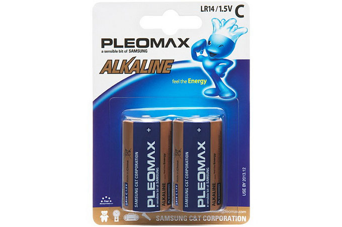 Элемент питания SAMSUNG PLEOMAX LR14 BL2 (20/160/7200)