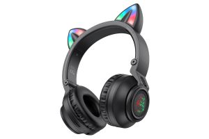 Наушники беспроводные BOROFONE BO18 Cat ear BT (черный)