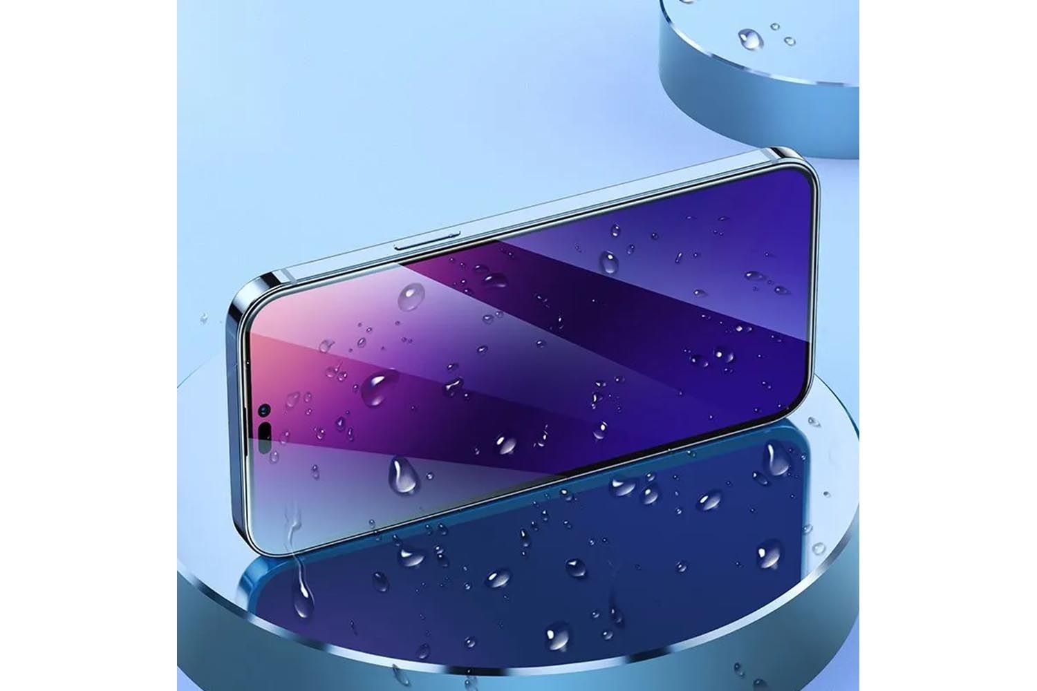 Противоударное стекло HOCO Apple iPhone 14 Pro Full HD 5D G12 с большой дугой (черный)