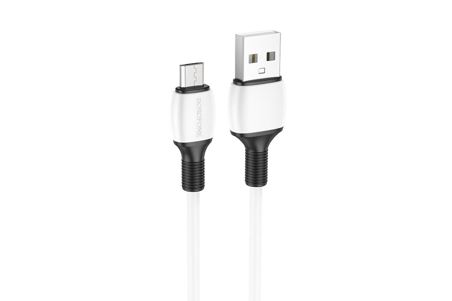 Кабель USB - MicroUSB BOROFONE BX84 Rise 1м (белый)