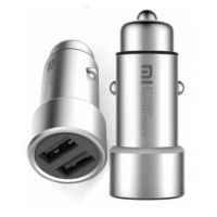 Автомобильное зарядное устройство Xiaomi Mi Car Charger 2 QC3.0 CC02CZM (серебро)