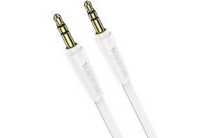 AUX Кабель 3.5 mm BOROFONE BL6, 1 метр (белый)