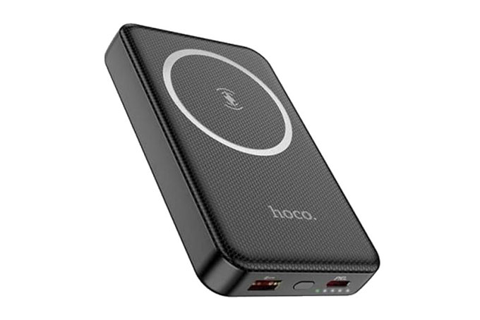 Внешний аккумулятор Power Bank HOCO J79 10000mAh с беспроводной зарядкой (черный)