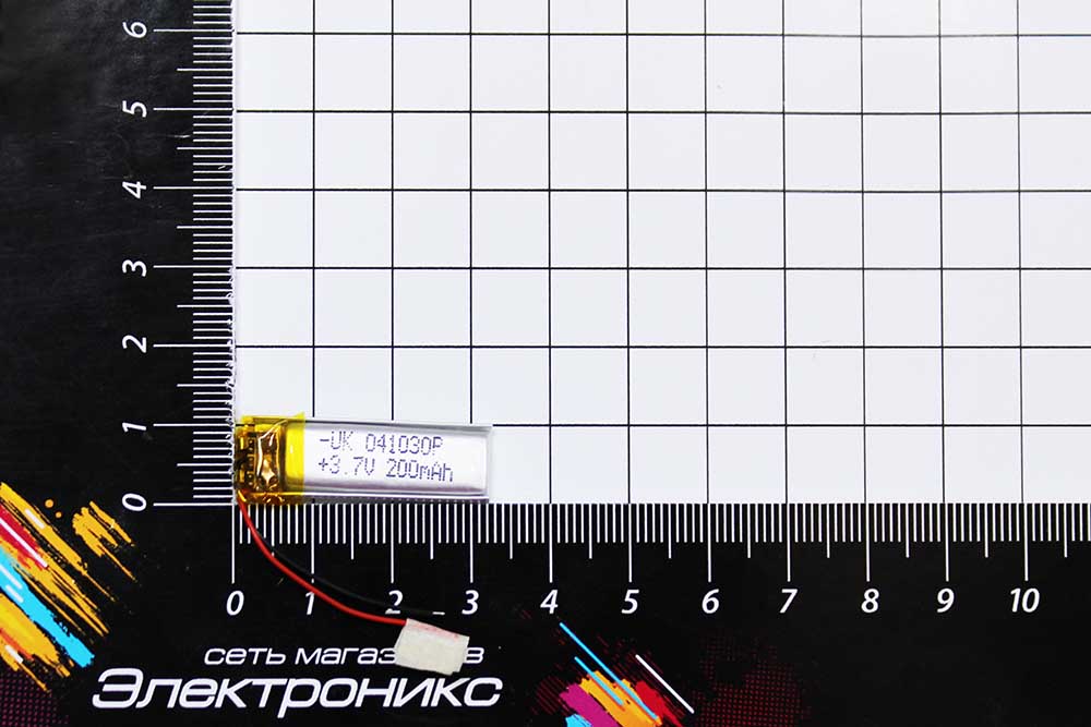 Литий-полимерный аккумулятор BW 301030P (31X10x3mm)3.7V 180mAh