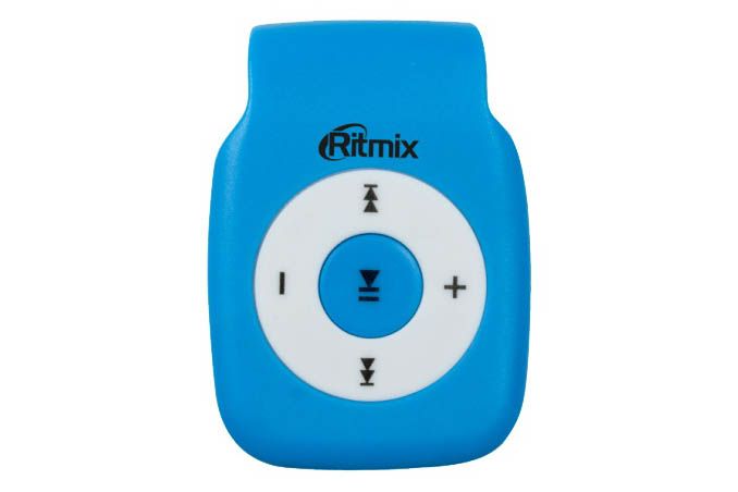 Плеер MP3 RITMIX RF-1015 (голубой) MicroSD (до 16 Гб)
