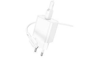 Сетевое зарядное устройство Borofone BA72A, 18W, с кабелем MicroUSB (белый)