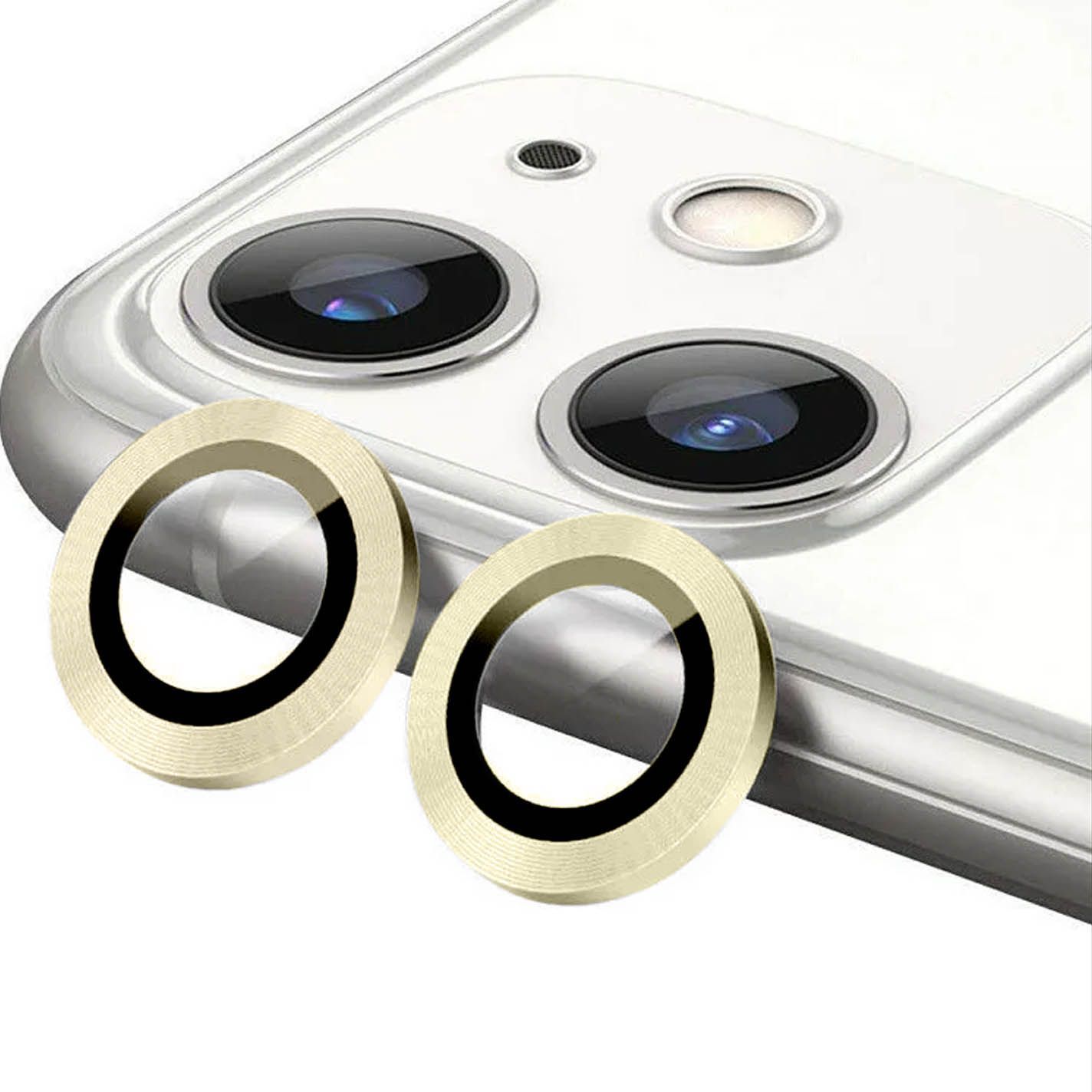 Защитные линзы для камеры Apple iPhone 11 (золото)