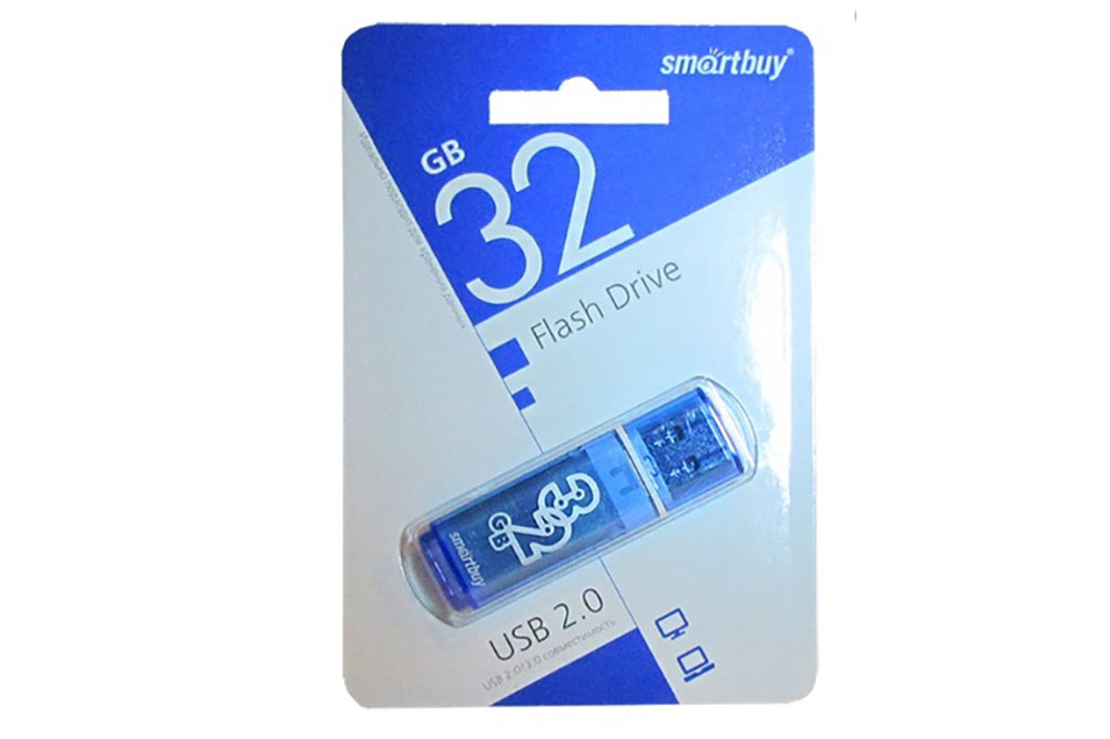 Флеш-накопитель USB 3.0 32GB Smartbuy Glossy (синий)