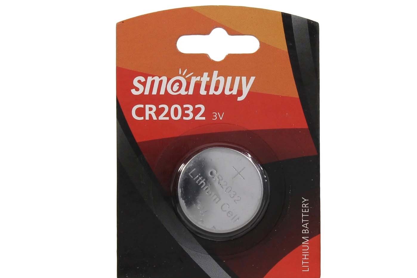 Элемент питания SMARTBUY CR2032 BL1 (цена за один элемент)