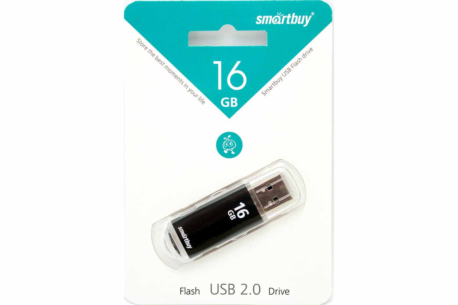 Флеш-накопитель USB 16GB SmartBuy V-Cut (черный)