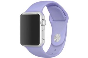 Ремешок силиконовый Apple Watch 38mm, 40mm, 41mm, ML (лавандовый)